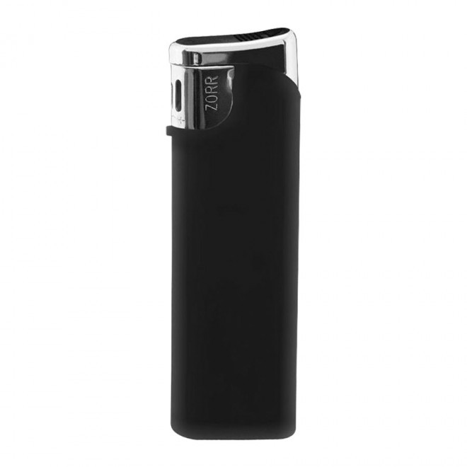 BRIQUET RECHARGEABLE PUBLICITAIRE PIEZO 'POSEIDON' - noir mat