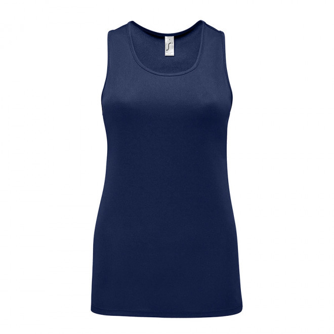 DÉBARDEUR PERSONNALISÉ FEMME 'SPORTY' - marine