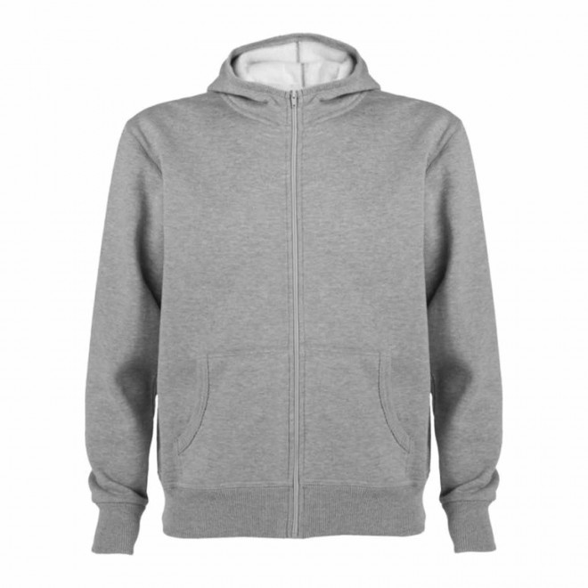 RAPIDE 4J - SWEAT ZIPPE MIXTE PERSONNALISABLE 'RAPHAEL' - gris chiné