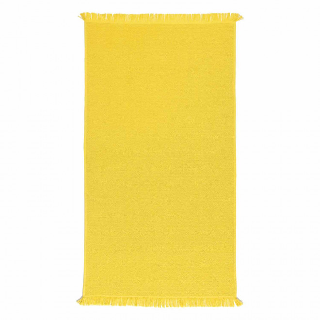 SERVIETTE PLAGE 90x170 PERSONNALISABLE 'HORTENSE 360 UNI' - jaune