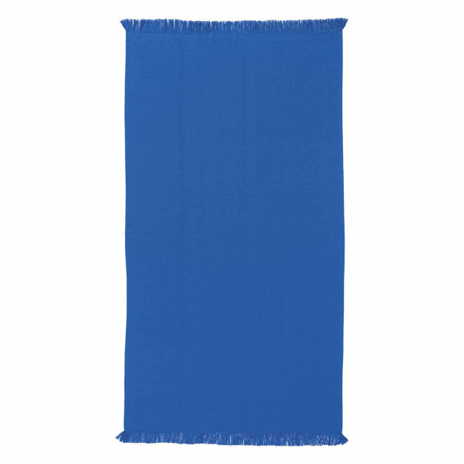 SERVIETTE PLAGE 90x170 PERSONNALISABLE 'HORTENSE 360 UNI' - bleu royal