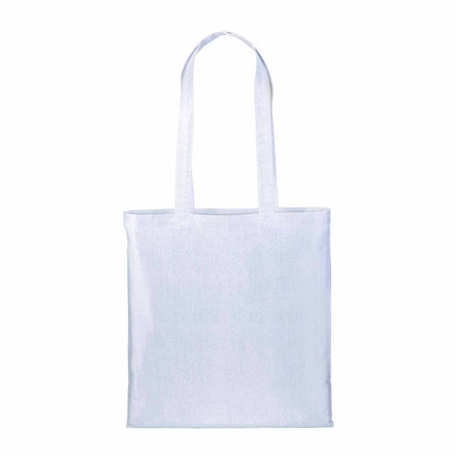SAC SHOPPING BRILLANT PERSONNALISABLE 'SHINITA COULEUR' - blanc
