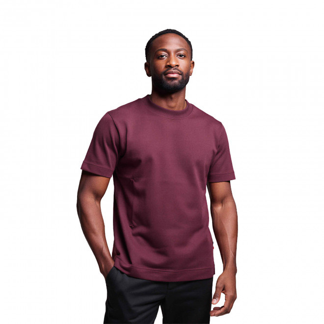 T-SHIRT MADE IN FRANCE PERSONNALISÉ HOMME 220G 'AURELE' - bordeaux