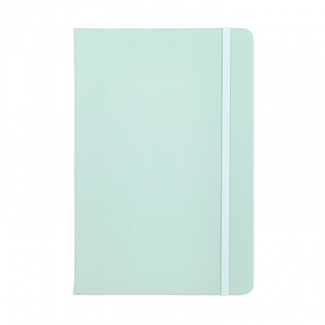 CARNET A5 EN PU PERSONNALISABLE 'TOMASO LIGNE' - menthe