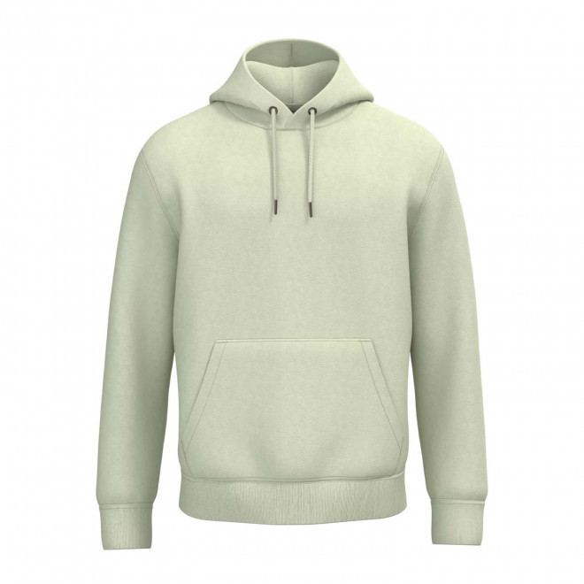 SWEAT-SHIRT MIXTE CAPUCHE PERSONNALISABLE 'NATIF' - vert anis