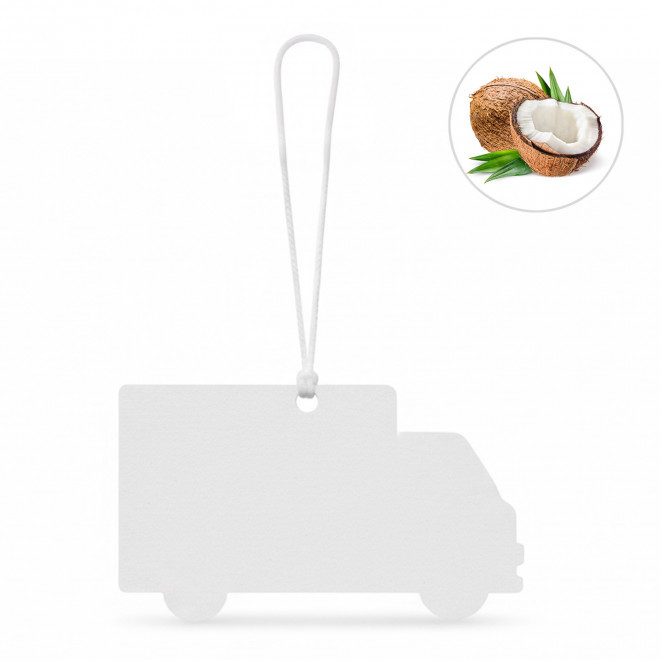 DESODORISANT VOITURE PERSONNALISABLE 'KENDO CAMION' - noix de coco