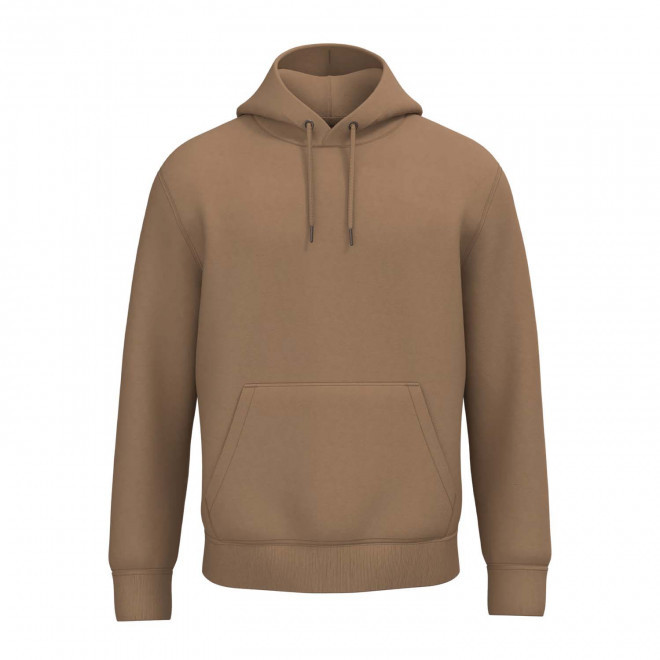 SWEAT-SHIRT MIXTE CAPUCHE PERSONNALISABLE 'NATIF' - caramel