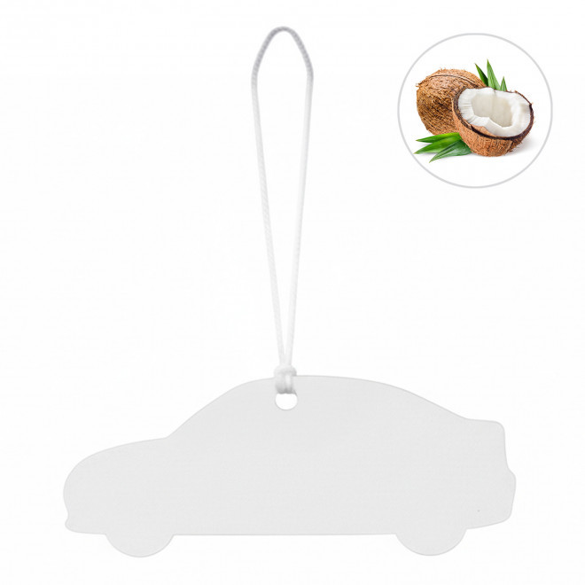 DESODORISANT VOITURE PERSONNALISABLE 'KENDO VOITURE' - noix de coco