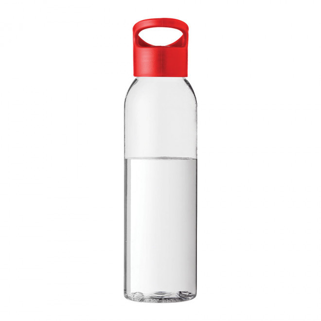 BOUTEILLE PUBLICITAIRE CORPS TRANSPARENT 650ML 'SIMCOE' - rouge