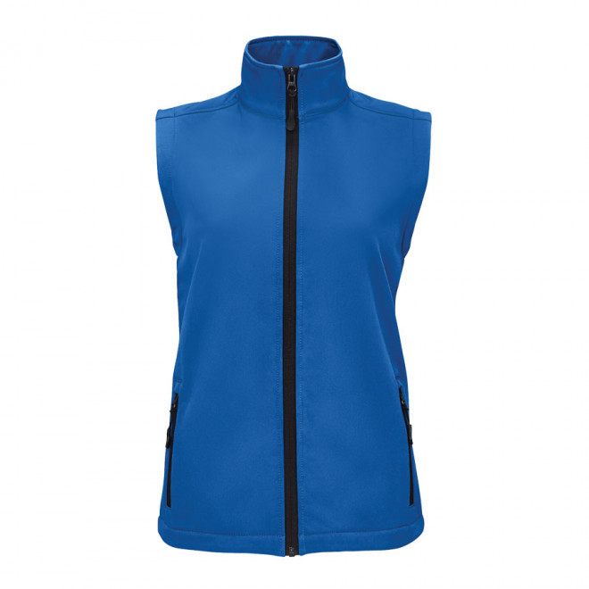 BODYWARMER SOFTSHELL FEMME PERSONNALISABLE 'RACE BW' - bleu royal