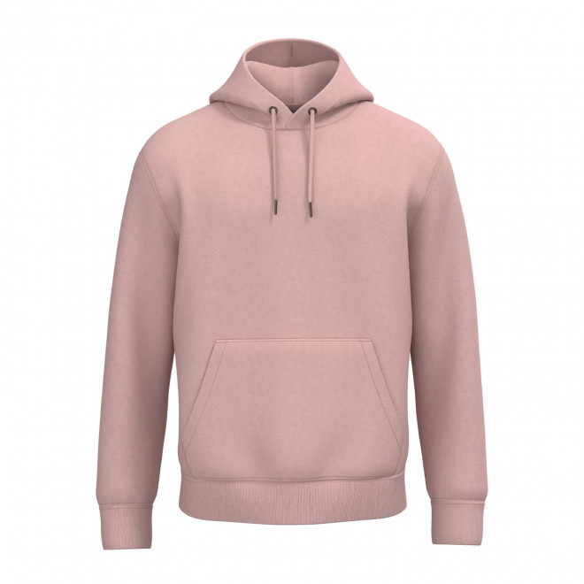 SWEAT-SHIRT MIXTE CAPUCHE PERSONNALISABLE 'NATIF' - rose pâle