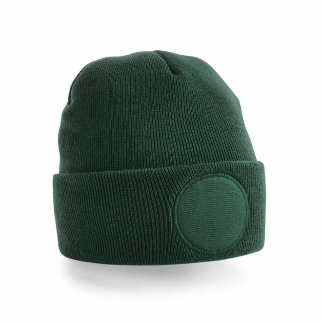 BONNET REVERS PERSONNALISABLE 'CAPELINO PATCH ROND' - vert bouteille