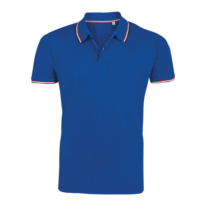 POLO HOMME PERSONNALISABLE 'PRESTIGE' - bleu royal