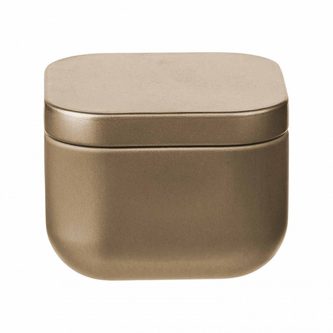 BOUGIE PARFUMEE PERSONNALISABLE BOITE METAL 'ECRYN' - dore