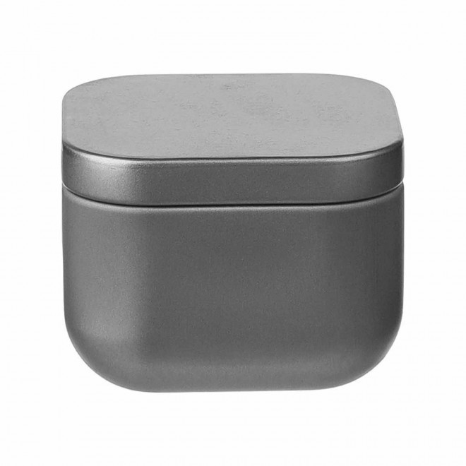 BOUGIE PARFUMEE PERSONNALISABLE BOITE METAL 'ECRYN' - argente