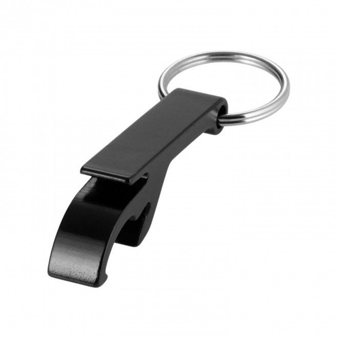 PORTE-CLÉS DÉCAPSULEUR PERSONNALISABLE 'OFFNER' - noir