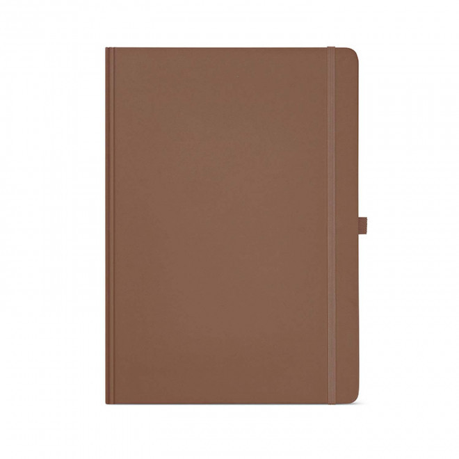CARNET A4 CARTON RECYCLE PERSONNALISABLE 'ORMA' - marron