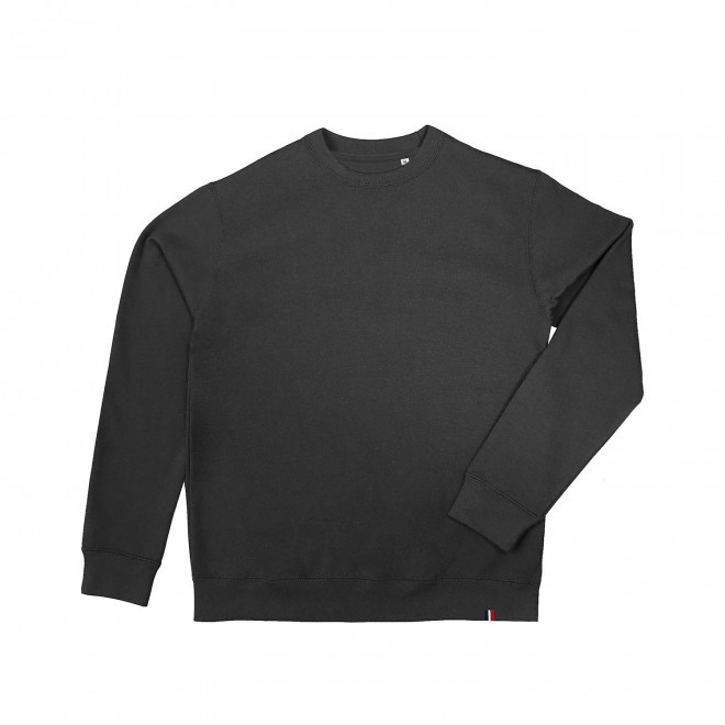 SWEAT-SHIRT MIXTE ROND MIF PERSONNALISABLE ATF® 'ALIX' - noir