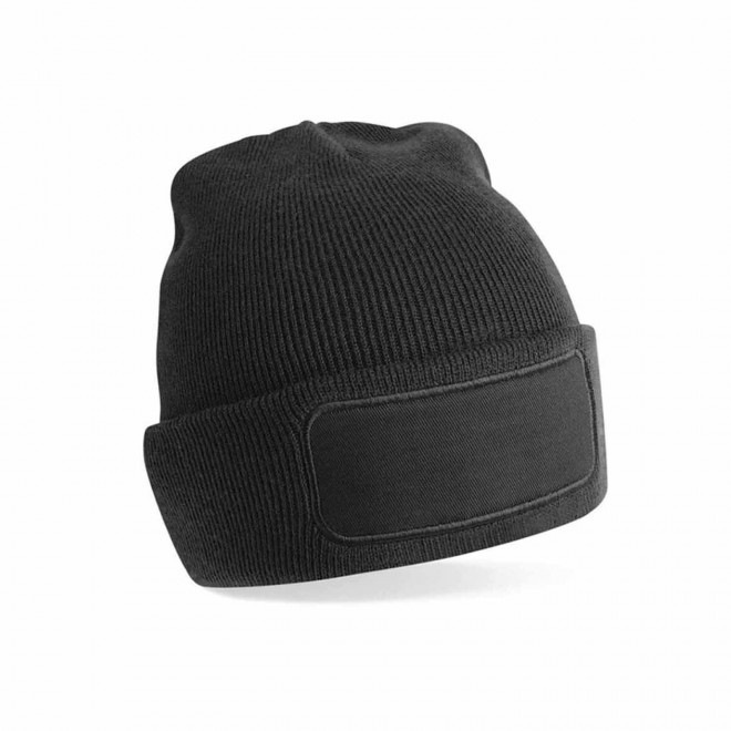 BONNET REVERS PERSONNALISABLE 'CAPELINO PATCH RECTANGLE' - noir
