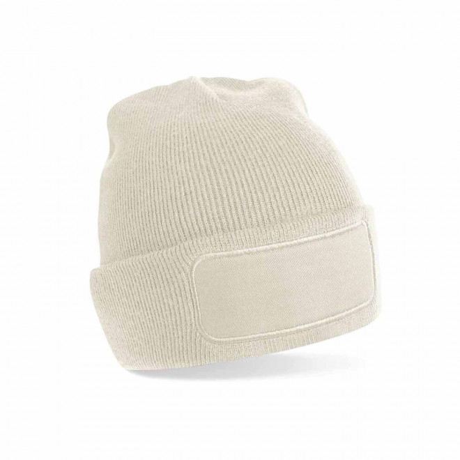 BONNET REVERS PERSONNALISABLE 'CAPELINO PATCH RECTANGLE' - beige