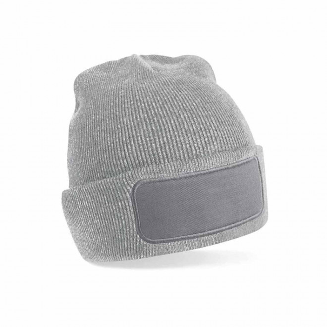 BONNET REVERS PERSONNALISABLE 'CAPELINO PATCH RECTANGLE' - gris clair