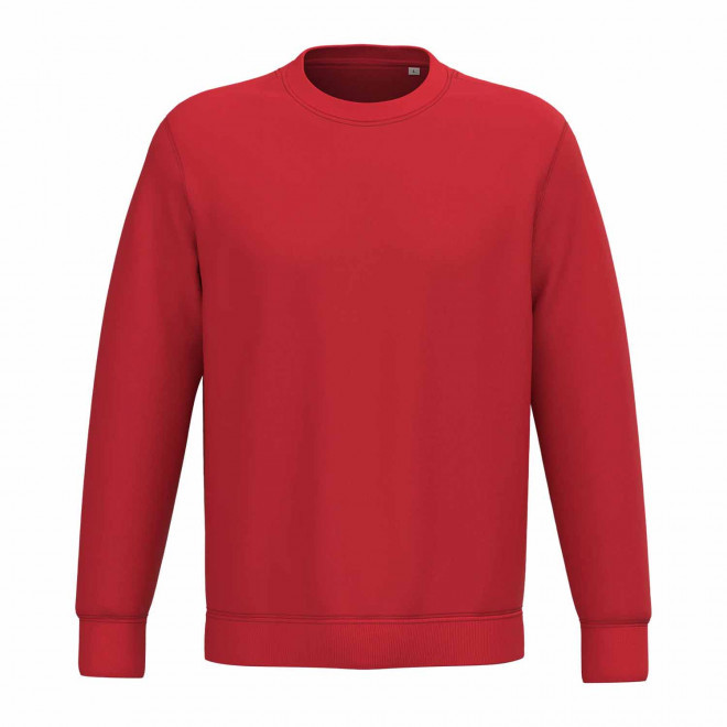 SWEAT-SHIRT MIXTE PERSONNALISABLE COL ROND 'NATIF' - rouge vif