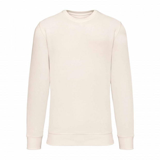 SWEAT-SHIRT MIXTE PERSONNALISABLE COL ROND 'NATIF' - crème