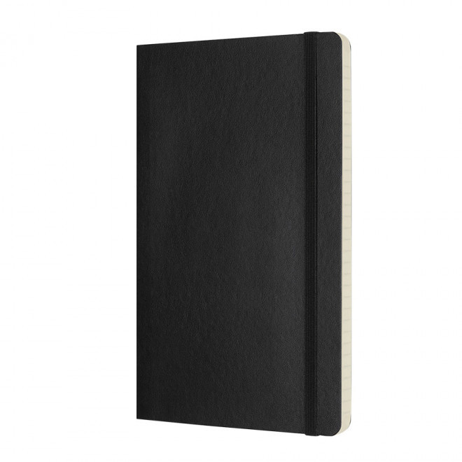 CARNET SOUPLE LIGNÉ MOLESKINE® 'CLASSIC' - noir