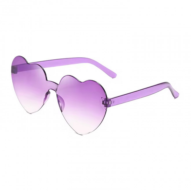 LUNETTES COEUR PERSONNALISABLES 'FIESTANI' - violet pastel
