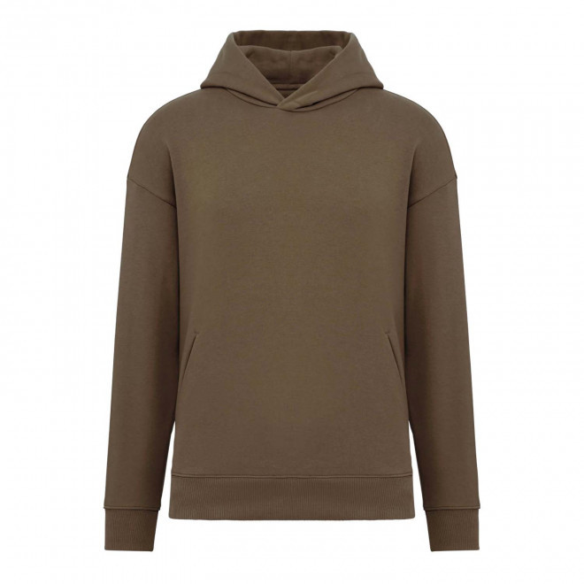 SWEAT-SHIRT PERSONNALISABLE MIXTE OVERSIZE 'OBEBI SPIRIT' - chocolat
