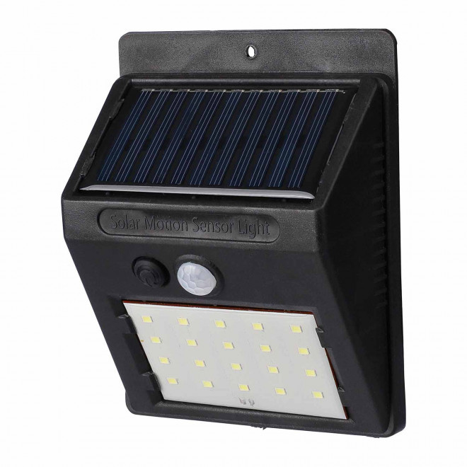 LAMPE SOLAIRE PERSONNALISABLE A CAPTEUR 'SURVEIL' - noir