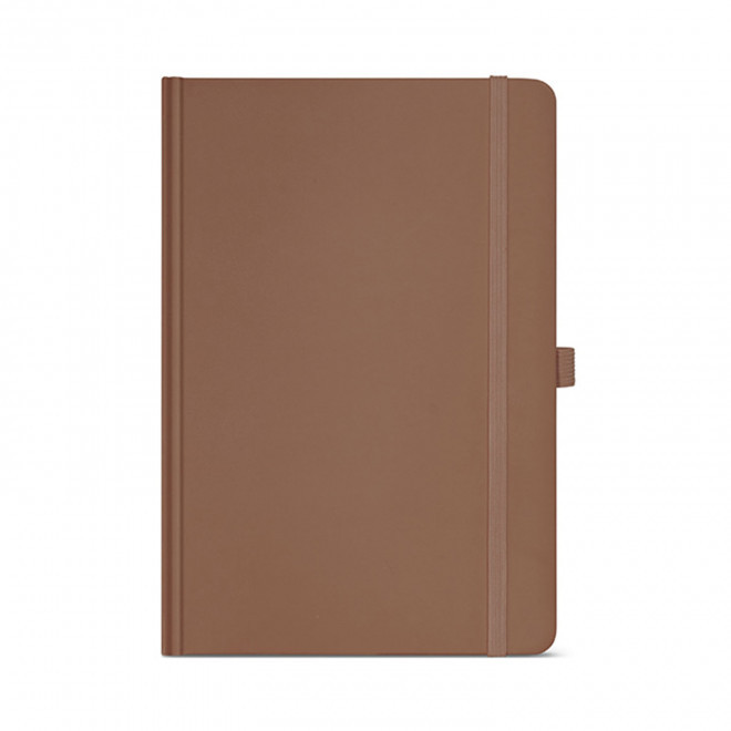 CARNET A5 CARTON RECYCLE PERSONNALISABLE 'ORMA' - brun