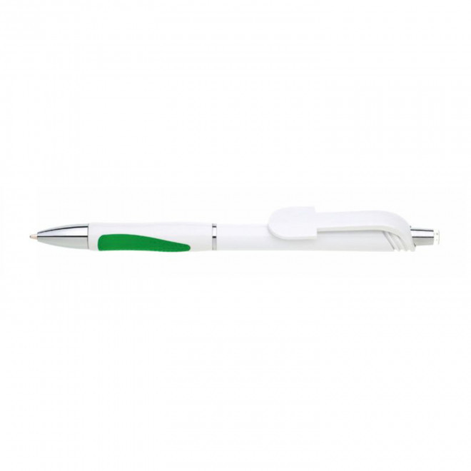 STYLO PERSONNALISABLE 'SCRIVI' - blanc/vert