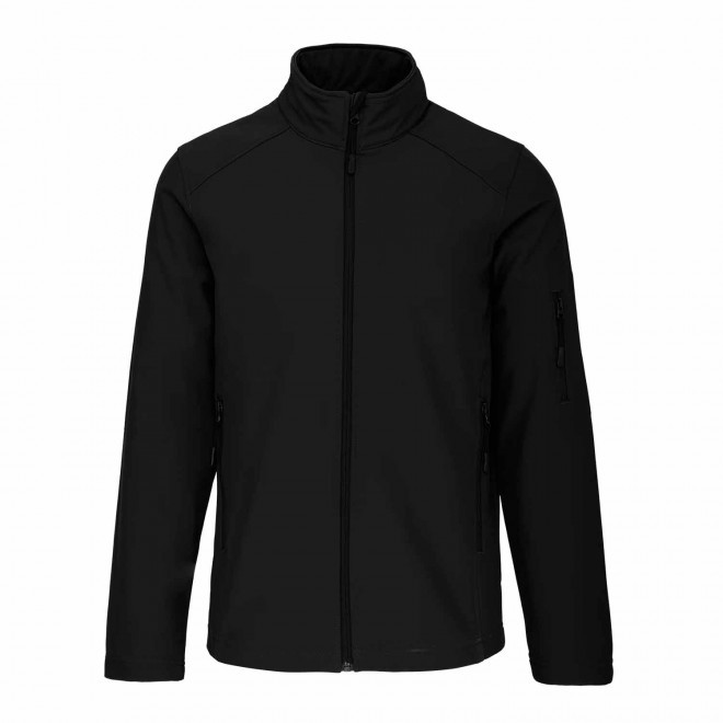 VESTE SOFTSHELL HOMME PERSONNALISABLE 'KARISOFT' - noir