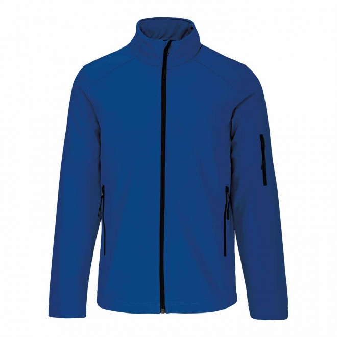 VESTE SOFTSHELL HOMME PERSONNALISABLE 'KARISOFT' - bleu royal
