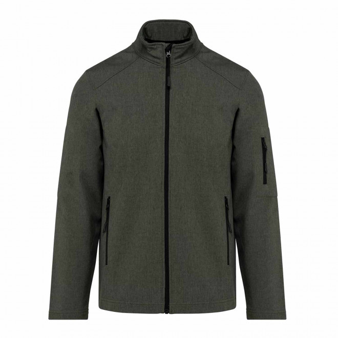 VESTE SOFTSHELL HOMME PERSONNALISABLE 'KARISOFT' - vert foncé