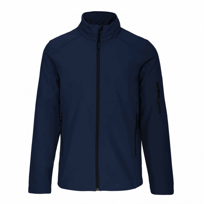 VESTE SOFTSHELL HOMME PERSONNALISABLE 'KARISOFT' - bleu marine