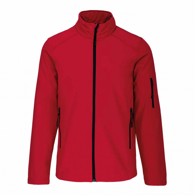 VESTE SOFTSHELL HOMME PERSONNALISABLE 'KARISOFT' - rouge
