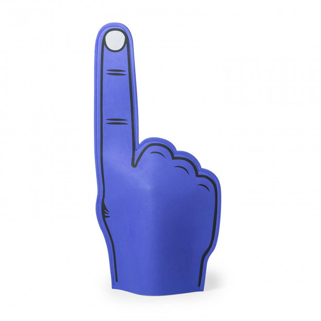 MAIN GEANTE EN MOUSSE PERSONNALISEE 'ALLERLA'  - bleu