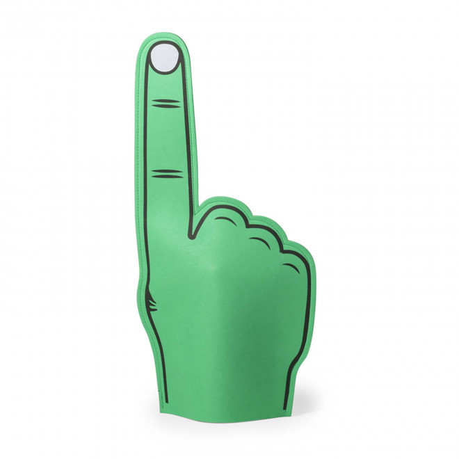 MAIN GEANTE EN MOUSSE PERSONNALISEE 'ALLERLA'  - vert