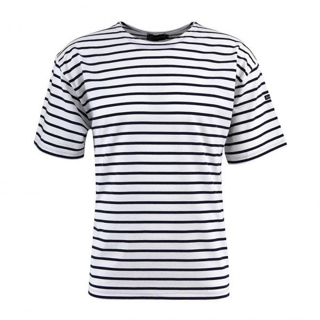 MARINIÈRE HOMME MANCHES COURTES ARMOR LUX® 'THEVIEC' - blanc/marine