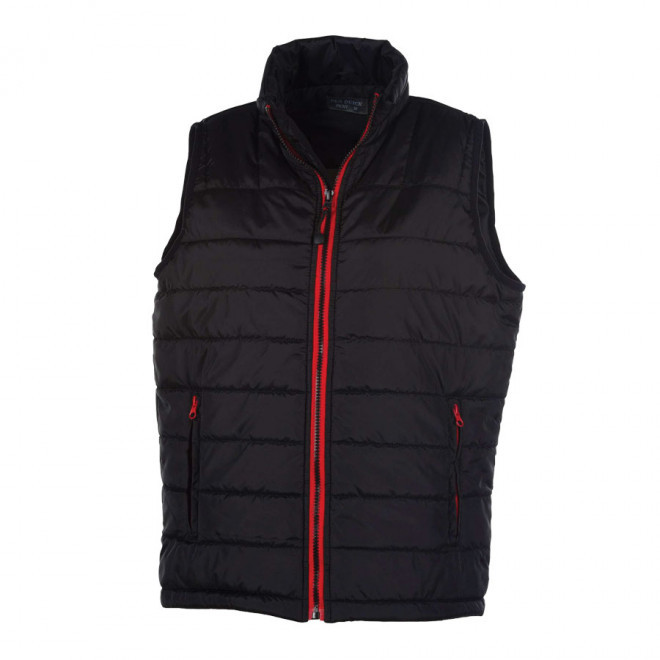 BODYWARMER FEMME PEN DUICK® 'CITY' - noir/rouge