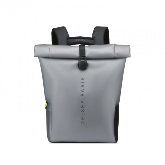 SAC A DOS ROLLTOP DELSEY PERSONNALISABLE 'TURENNE SOFT' - argenté