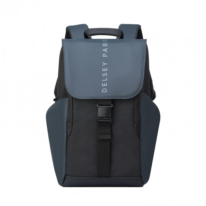 SAC A DOS DELSEY PARIS PERSONNALISABLE 'SECURFLAP' - noir