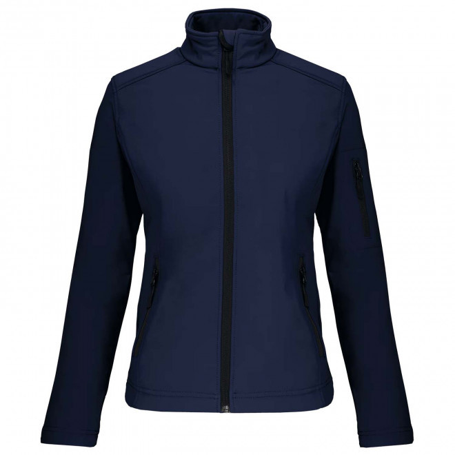 VESTE SOFTSHELL FEMME PERSONNALISABLE 'KARISOFT' - bleu marine