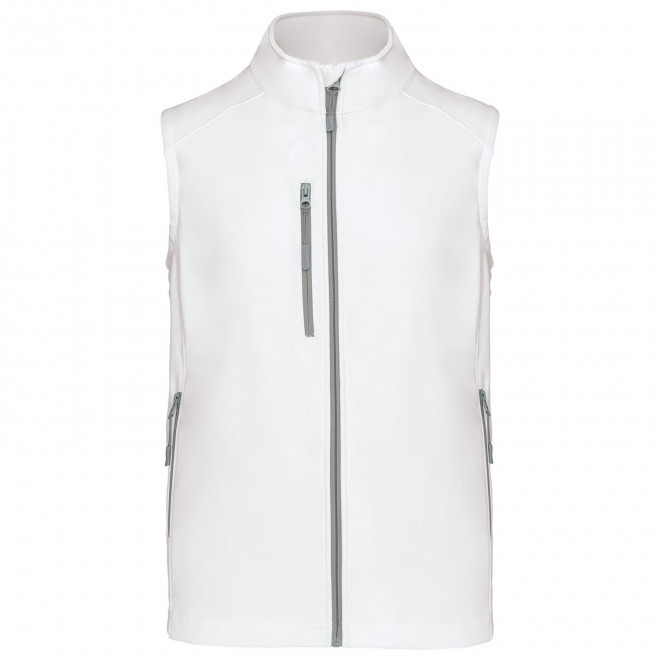 VESTE SOFTSHELL HOMME PERSNNALISABLE 'KARISOFT BW' - blanc