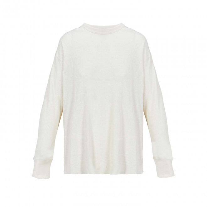 TEE-SHIRT GAUFRE MIXTE PERSONNALISABLE 'THERMAL T' - naturel