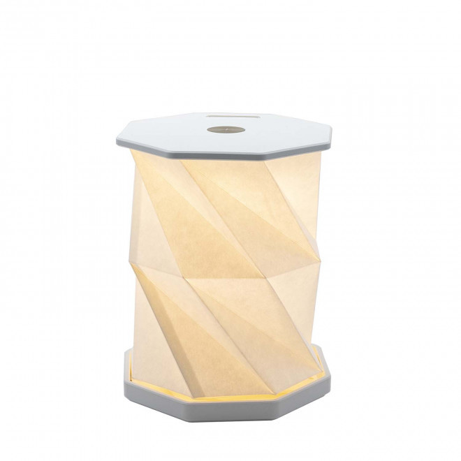 LANTERNE LED PLIABLE PERSONNALISABLE 'LARISO' - blanc