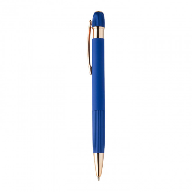 STYLO EN ALU RECYCLE PERSONNALISABLE 'POLUX ROSY' - bleu