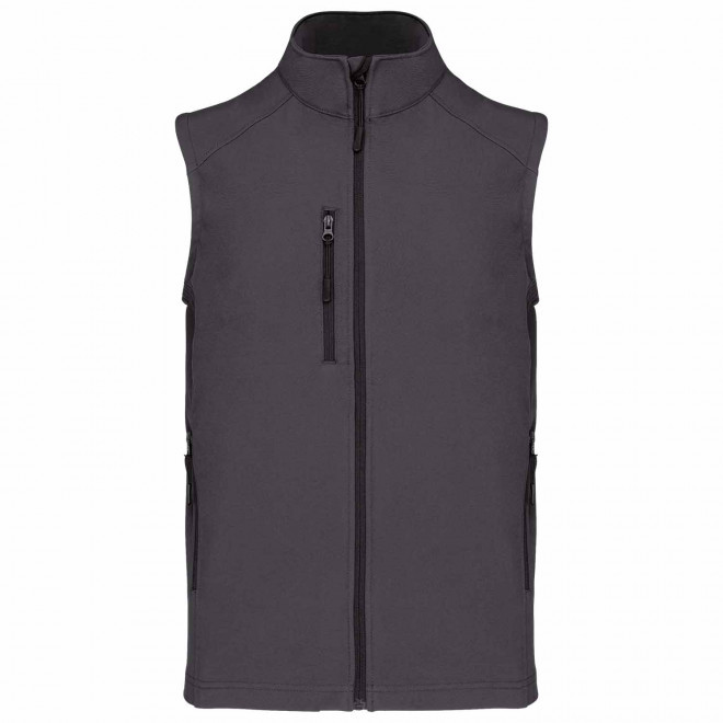 VESTE SOFTSHELL HOMME PERSNNALISABLE 'KARISOFT BW' - gris foncé